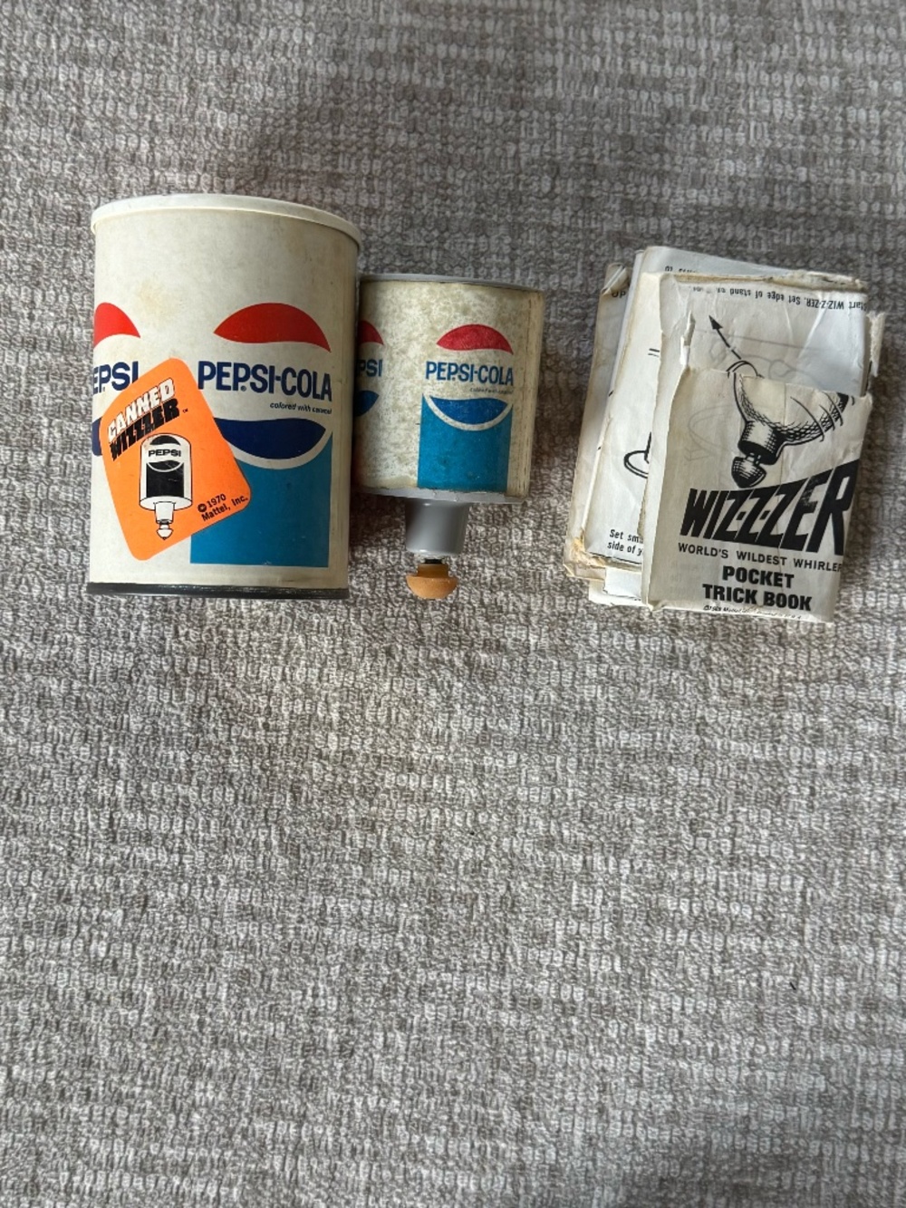 Vintage Mattel Pepsi Cola Canned Wiz-z-zer Toy Parts Advertising Collectible